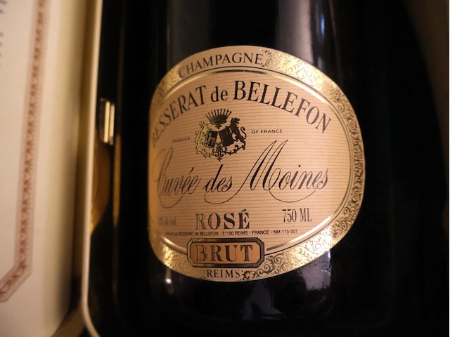 Vintage champagne besserat de bellefon - afbeelding 3 van  4