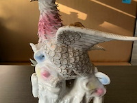 Vintage chinees porseleine vogel - afbeelding 1 van  2