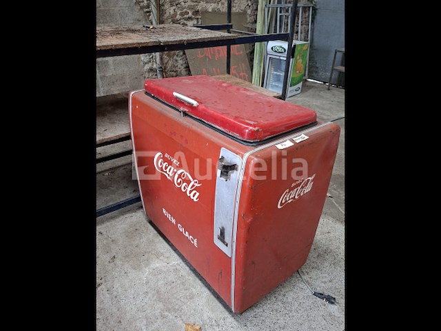 Vintage coca-cola koelkast - afbeelding 1 van  1