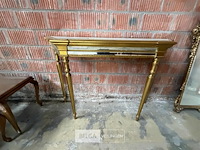Vintage consoletafel met spiegelglas - afbeelding 1 van  3