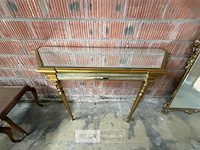 Vintage consoletafel met spiegelglas - afbeelding 3 van  3