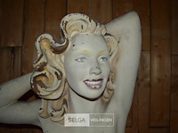 Vintage decoratief beeld fifties pin-up - afbeelding 2 van  4