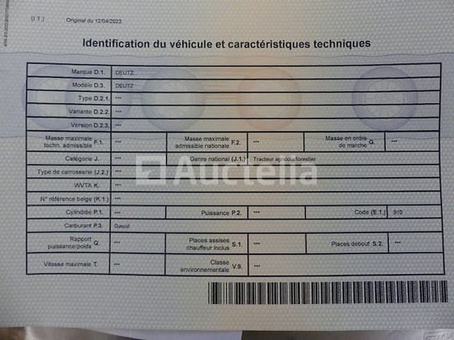 Vintage deutz d55 tractor (vin: 78845794) - afbeelding 7 van  27