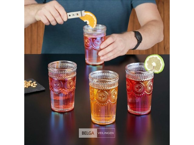 Vintage drankglazenset - afbeelding 3 van  4