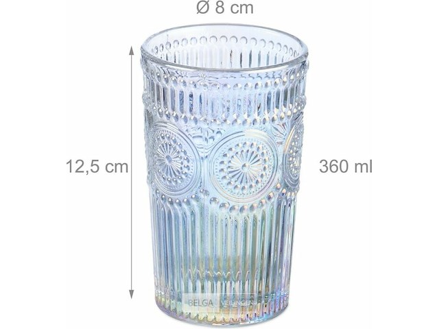 Vintage drankglazenset - afbeelding 4 van  4