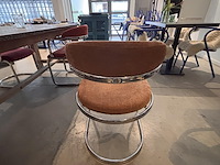 Vintage eetafel met 8 designstoelen - afbeelding 3 van  11