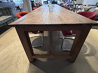 Vintage eetafel met 8 designstoelen - afbeelding 4 van  11