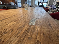 Vintage eetafel met 8 designstoelen - afbeelding 5 van  11