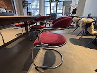 Vintage eetafel met 8 designstoelen - afbeelding 9 van  11