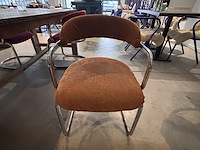 Vintage eetafel met 8 designstoelen - afbeelding 11 van  11