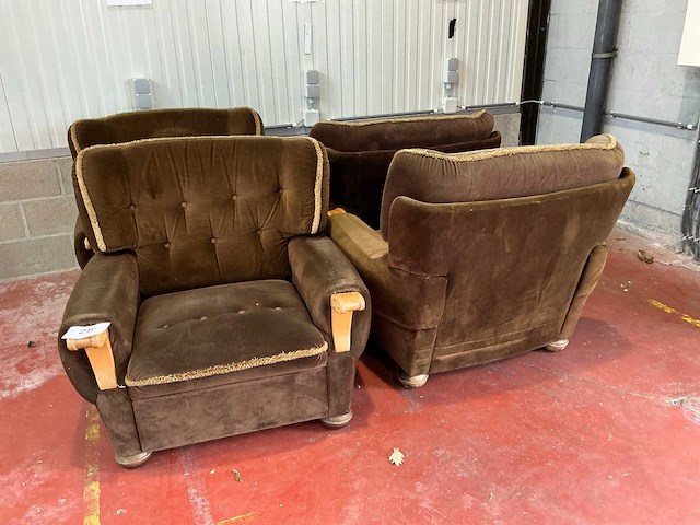 Vintage fauteuil (4x) - afbeelding 1 van  5