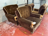 Vintage fauteuil (4x) - afbeelding 3 van  5