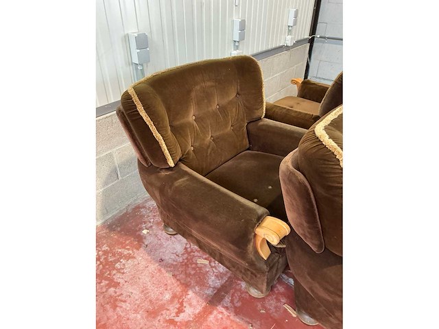 Vintage fauteuil (4x) - afbeelding 4 van  5