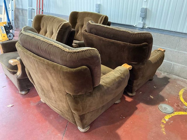 Vintage fauteuil (4x) - afbeelding 5 van  5