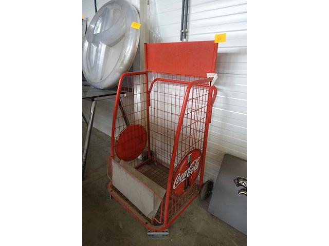 Vintage flessen rek / display coca-cola - afbeelding 2 van  8