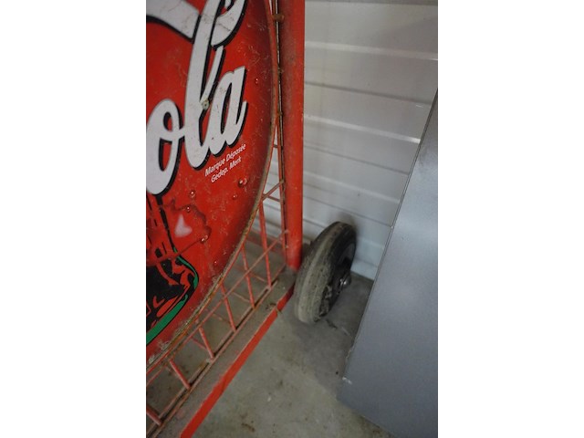 Vintage flessen rek / display coca-cola - afbeelding 6 van  8