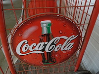 Vintage flessen rek / display coca-cola - afbeelding 7 van  8