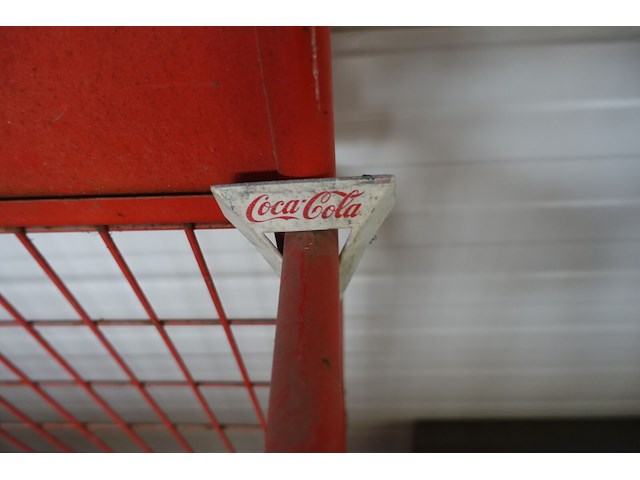 Vintage flessen rek / display coca-cola - afbeelding 8 van  8