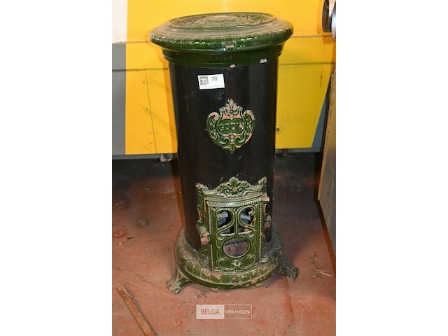 Vintage gietijzeren potkachel - afbeelding 2 van  4