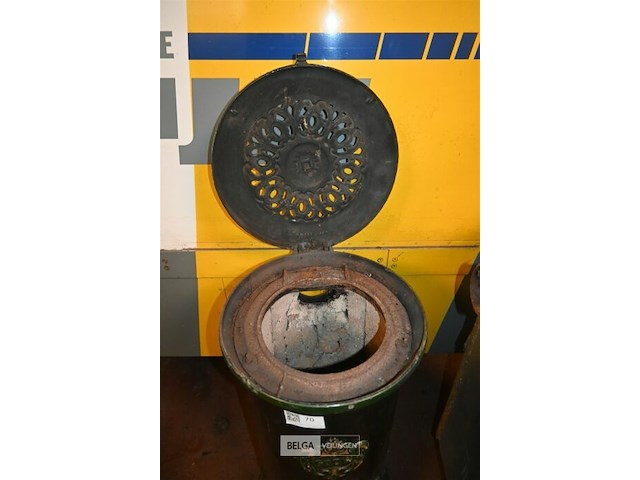 Vintage gietijzeren potkachel - afbeelding 4 van  4