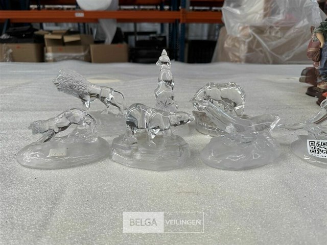 Vintage glazen beeldjes - afbeelding 1 van  4