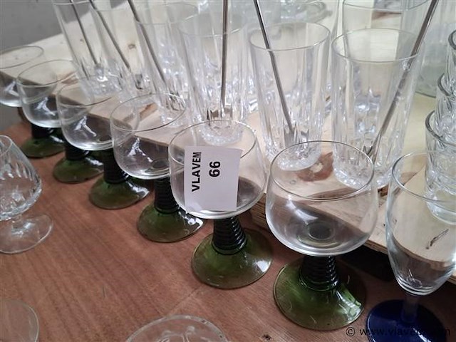 Vintage glazen - afbeelding 1 van  2