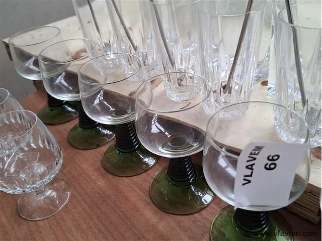 Vintage glazen - afbeelding 2 van  2