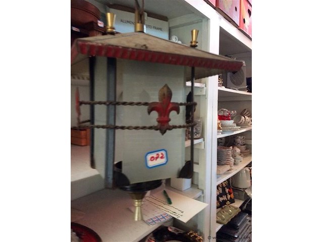 Vintage halllamp - afbeelding 2 van  2