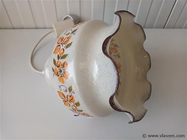 Vintage hanglamp glas - afbeelding 3 van  5