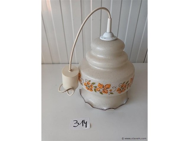 Vintage hanglamp glas - afbeelding 5 van  5