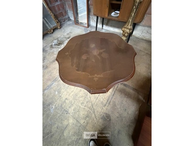 Vintage houten bijzettafeltje - afbeelding 2 van  3