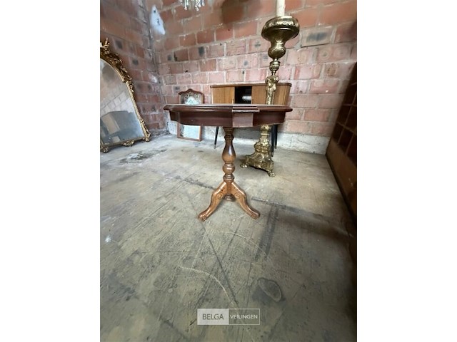 Vintage houten bijzettafeltje - afbeelding 3 van  3