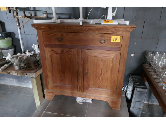 Vintage houten commode - afbeelding 1 van  3