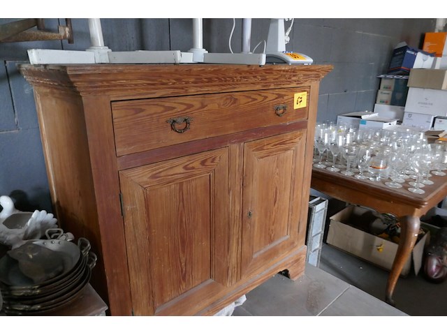 Vintage houten commode - afbeelding 2 van  3