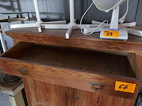 Vintage houten commode - afbeelding 3 van  3