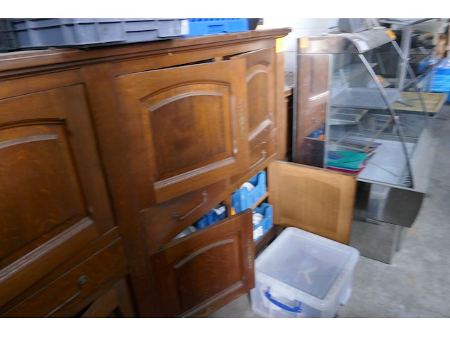 Vintage houten kast - afbeelding 3 van  4