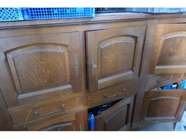 Vintage houten kast - afbeelding 4 van  4