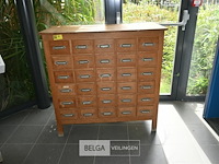 Vintage houten ladekast - afbeelding 2 van  5