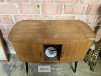 Vintage houten naaimachinekastje vigorelli - afbeelding 2 van  2