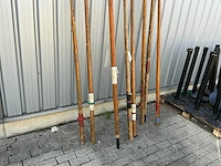 Vintage houten roeispanen (8x) - afbeelding 2 van  5