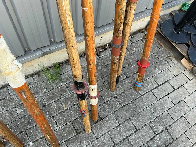 Vintage houten roeispanen (8x) - afbeelding 5 van  5
