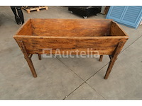 Vintage houten schaal voor brooddeeg - afbeelding 2 van  5