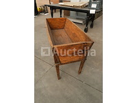 Vintage houten schaal voor brooddeeg - afbeelding 4 van  5