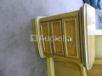 Vintage houten slaapkamerset - afbeelding 6 van  10