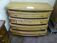 Vintage houten slaapkamerset - afbeelding 9 van  10