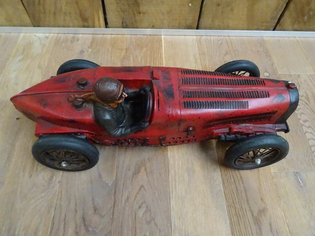 Vintage houten speelgoedauto - afbeelding 2 van  3