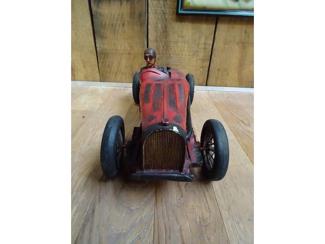 Vintage houten speelgoedauto - afbeelding 3 van  3