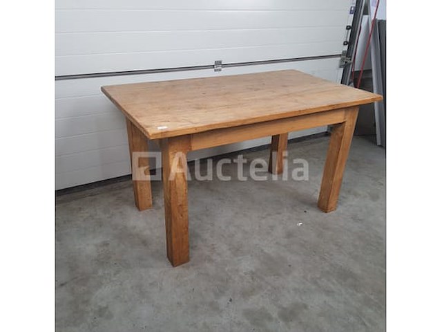 Vintage houten tafel (nr 259) - afbeelding 1 van  4