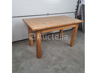 Vintage houten tafel (nr 259) - afbeelding 1 van  4