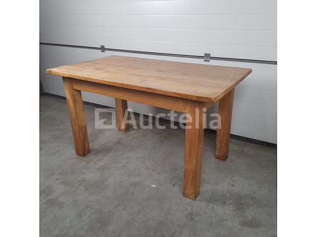 Vintage houten tafel (nr 259) - afbeelding 2 van  4